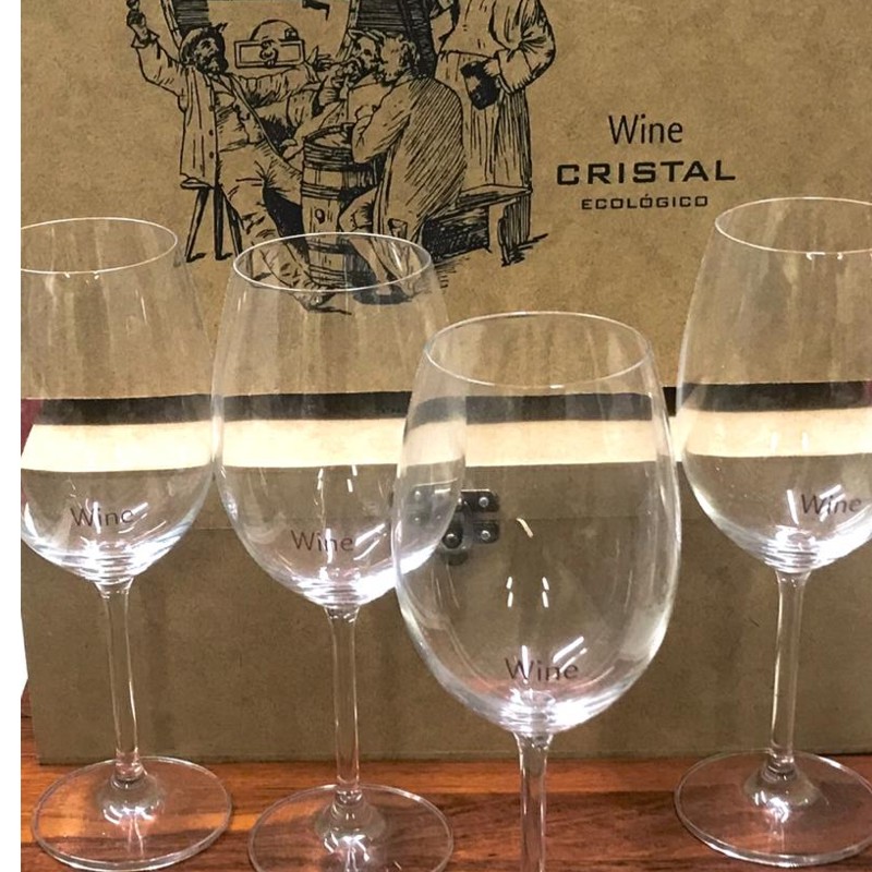 Kit 4 tacas vinho III